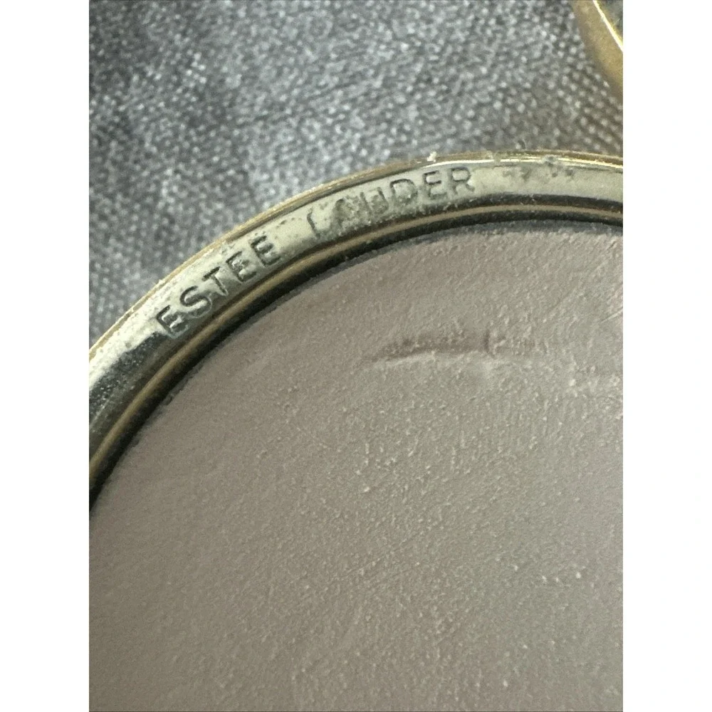 Vintage Estee Lauder January Angel Lucidity Compact Transparent 06 Powder‎ Gold